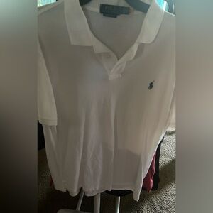 Ralph Lauren White Polo Shirt with Logo